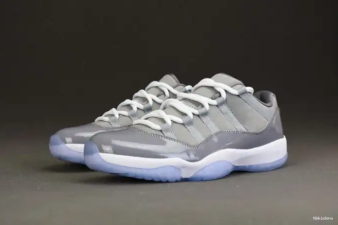 Rep TBkick 11 Air Low Jordan Cool Grey 528895-003 0427